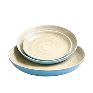 จานไม้ไผ่ธรรมชาติแบบ Eco2go ย่อยสลายได้ทางชีวภาพพร้อมโลโก้แกะสลักด้วยเลเซอร์ทำในเวียดนามสำหรับปาร์ตี้ - Product Image 1