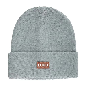 Gorro de invierno tejido unisex personalizado al por mayor | Gorro de lana cálido tejido suave elástico Ideal para deportes al aire libre y viajes - Product Image 2