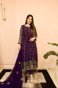 ชุดเดรสผ้าเรยอนเนะราปักลายสำหรับงานปาร์ตี้ชุดเดรสแฟนซีสำหรับผู้หญิงทันสมัย - Product Image 3