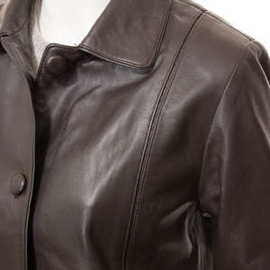 แจ็คเก็ตหนังแฟชั่นผู้หญิงสำหรับฤดูหนาวและฤดูใบไม้ร่วง / แจ็คเก็ตหนังแฟชั่นผู้หญิงดีไซน์หลายกระเป๋า - Product Image 3