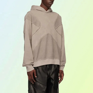 Nueva Sudadera con Capucha de Diseño Personalizado, Gruesa, Unisex, Estilo Urbano, para Invierno, con Bolsillos de Forro Polar, 100% Algodón, con Paneles 3D Bordados - Product Image 2