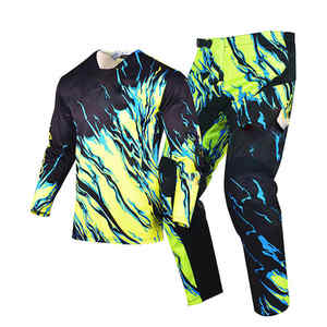 Ensemble complet d'équipement de course de moto OEM comprenant une veste, un pantalon, des coussinets de gants du principal fabricant de vêtements de course - Product Image 2