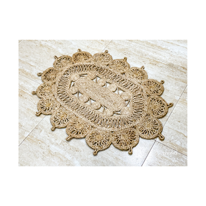 Premium Handwoven Jute <b>Rugs</b> for Living Room Natural Eco Friendly Floor Carpet for Home Decoration - Product Image 1