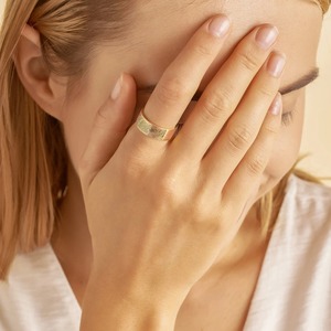 ลายนิ้วมือแหวนแต่งงาน2025ส่วนบุคคลแหวนหมั้นแหวนลายนิ้วมือเลเซอร์แกะสลักเครื่องประดับที่กำหนดเองสำหรับของขวัญคู่รัก - Product Image 6