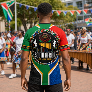 T-shirt personnalisé Journée de la Liberté d'Afrique du Sud 2026 – Célébration Nationale, Festival Culturel – Chemises d'événement imprimées par sublimation intégrale - Product Image 2