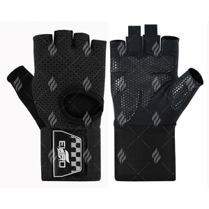 Gants de sport respirants et ventilés à demi-doigts, avec paume rembourrée antidérapante en maille, pour entraînement en salle de sport, unisexe, vente en gros - Product Image 1