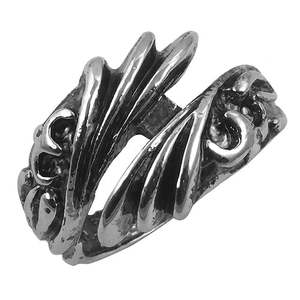 Bague de mode abstraite pour femmes, argent 925 plaqué or rose, incrustée d'acier inoxydable, tendance, forme 18K, bijoux statement pour garçons - Product Image 3