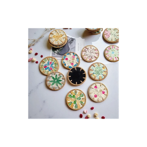 NATURAL SEAGRASS PLACEMATS RATTAN WOVEN <b>PLATE</b> <b>CHARGERS</b> ROUND TABLE MATS FOR WEDDING PARTY AND RUSTIC DECOR - Product Image 6