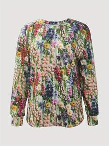 Sweat-shirt ras du cou à imprimé floral numérique 3D pour femmes élégantes Style décontracté pour l'hiver - Product Image 3