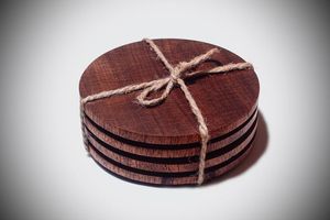 CRÉER DES SOUS-VERRE RONDS EN BOIS TAILLE PERSONNALISÉE Fait à la main pour les articles de table et de cuisine en gros de haute qualité du Vietnam - Product Image 5