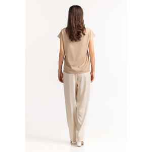 Top de Punto Beige de Cuello Alto para Mujer WM-CS-SS24-021 - Product Image 5