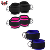 POWER FIGHTER - Correas de Soporte para Tobillos Personalizadas de Alta Calidad, Transpirables, Antideslizantes, de Acero, Neopreno/Nailon, para Gimnasio, Ejercicio, Fitness
