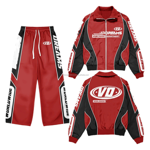 Nuevo Conjunto Deportivo Personalizado de Gran Tamaño, Chaqueta Reflectante 3M y Pantalones Deportivos, Chaqueta Cortavientos de Nailon, Chándal para Hombre - Product Image 1