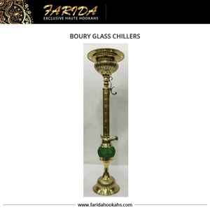 ตู้แช่ฮุคคาห์แก้วสไตล์อียิปต์ทำด้วยมือด้วยทองเหลืองเคลือบเงา - Product Image 5