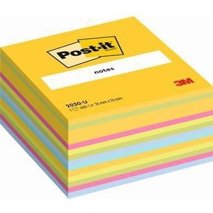 Cubes de notes adhésives Post-it Ultra Jaune, Vert Citron, Rose Vif, Vert Néon, Bleu Zen, Turquoise – 450 feuilles, 76 x [taille unitaire, par exemple : 76 x 76 mm] – Bloc-notes promotionnel - Product Image 1