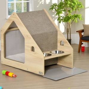 Modern Luxury AC08 <b>Indoor</b> <b>Wooden</b> Pet House Custom OEM Vietnam Manufacturer Fixed Structure Living Room Space - Product Image 1