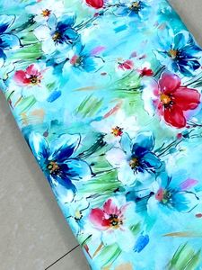 ชุดเดรสผ้าเรยอนบริสุทธิ์พิมพ์ลายดิจิตอลผ้าเรยอนบริสุทธิ์มีความกว้าง44 - Product Image 3