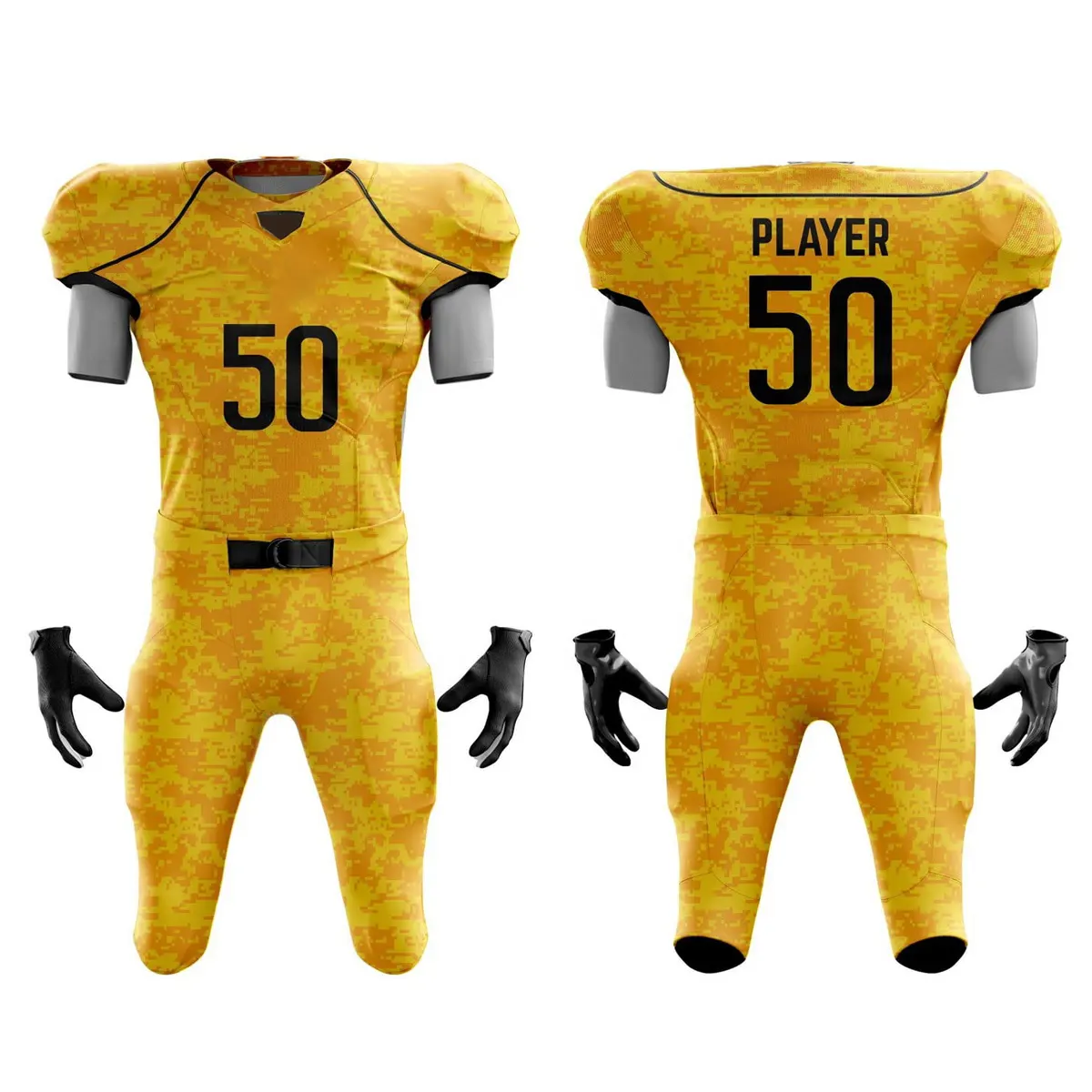 2024 Top Design Custom Made American Football Jerseys with tackle twill player name and numbering American football uniform