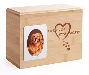 Modern American Style Pet Memorial Urn High Quality Cat and <b>Dog</b> <b>Ashes</b> Keepsake with Quality Photo Frame Funeral Supplies - Product Image 1