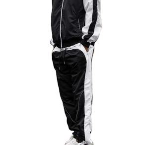 Ensemble survêtement décontracté d'hiver avec logo personnalisé, veste respirante en deux pièces pour hommes - Product Image 4