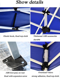 Tienda de campaña plegable de aluminio azul 10x10 de suministro de fábrica <span class=keywords><strong>para</strong></span> eventos al aire libre y ferias comerciales - Product Image 6