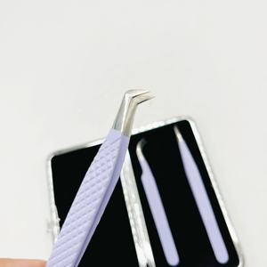 Agarre perfecto antibacteriano puntiagudo recto curvo de acero inoxidable sostenible recubierto de polvo púrpura ligero probado a mano - Product Image 6