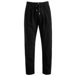 Casual 100% Polyester Men's <b>Trousers</b> Embroidered Solid Color Midweight <b>Elastic</b> <b>Waist</b> Vintage <b>High</b> Quality Breathable Pants - Product Image 2