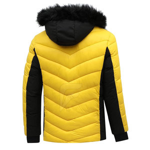 แจ็กเก็ตขนเป็ดของผู้ชายเสื้อโค้ทมีฮู้ดคอปกสูงสไตล์สตรีท - Product Image 2