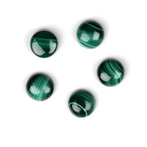 Nouveauté : Cabochon de malachite lisse de 12 mm, quartz vert naturel pour la fabrication de bijoux, vente en gros, pierres précieuses plates à dos plat, bijoux - Product Image 5