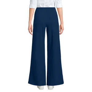 ชุดสวมใส่สบายๆสีน้ำเงินเข้มสำหรับผู้หญิงพร้อมกางเกงแบบปรับแต่งได้สำหรับฤดูร้อนเสื้อผ้าผ้าฝ้ายมีสไตล์จากบังคลาเทศ - Product Image 3