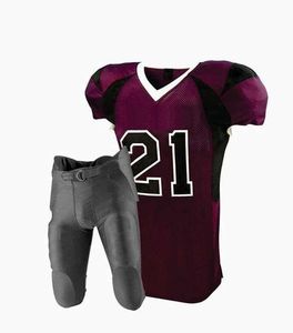 Uniforme de football d'équipe personnalisé de haute qualité Nouveau matériau en maille de polyester Maillot de football respirant Style de jeu de vêtements de football américain - Product Image 5