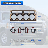 Kit de révision du moteur pour Chevrolet Silverado GMC Sierra 4.8L 5.3L V8 |   Kit complet de joints MLS 2002-2011, kit de réparation de joints de culasse