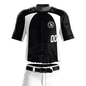 Vêtements de sport pour adultes de qualité supérieure, uniforme de baseball, design personnalisé, 100% polyester, séchage rapide, respirant, faible MOQ, meilleur prix - Product Image 4