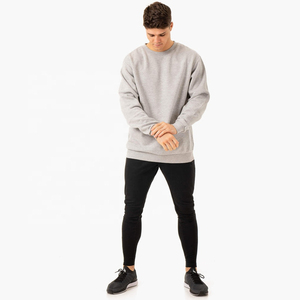 Sudadera Oem bordada de alta calidad para hombre, Unisex, logotipo personalizado básico, tela de algodón, Blende, camisa de cuello redondo en blanco - Product Image 6