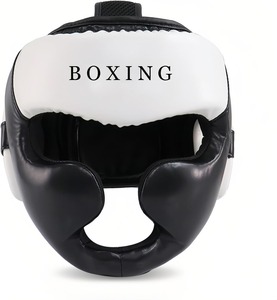 Protector de Cabeza de Boxeo de PU Premium, Diseño Impermeable con Absorción de Impactos, Alta Protección, Acolchado, para Atletas Unisex - Product Image 6