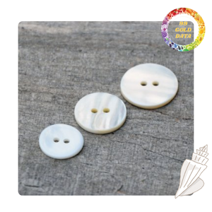Boutons de coquillage perle faits à la main à partir de coquille de conque | commande en gros pour la production de vêtements et la fourniture d'accessoires de vêtement d'exportation - Product Image 3
