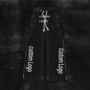 Ropa deportiva de peso pesado hecha a medida, pantalones de chándal sueltos de pierna ancha, pantalones de chándal con estampado de logotipo de Color personalizado para hombres - Product Image 3