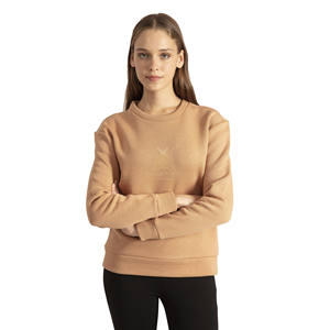 เสื้อสเวตเชิ้ตคอกลมผู้หญิง คุณภาพสูง ผ้าฝ้ายฟลีซ 100% ทรงปกติ สวมใส่สบาย ปรับแต่งได้ ออกแบบลายด้านหน้าตามสั่ง - Product Image 4