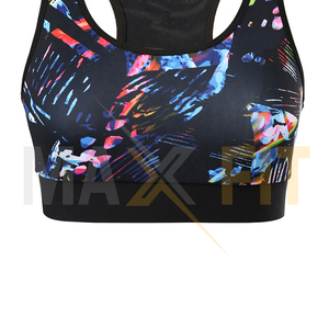 Venta al por mayor de logotipo personalizado de las mujeres sublimación Running Gym Yoga Bra personalizado transpirable mujeres entrenamiento Sujetador deportivo - Product Image 6