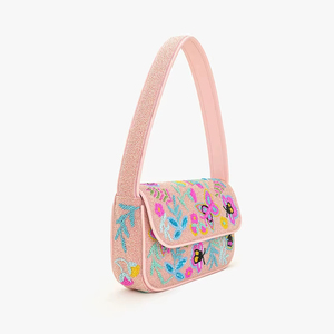 Nuevo lanzamiento, bolso de mano acolchado con cuentas, bolso de mano informal a la moda para mujer, disponible a precio asequible para exportación - Product Image 1