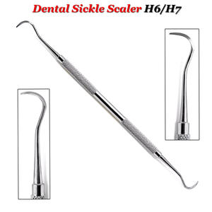 Ergonómico H6/H7 SickleScaler Dentista Higienista Cuidado Manual de acero inoxidable Reutilizable Instrumento quirúrgico Base Cuidado Periodontal - Product Image 1
