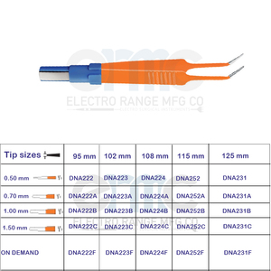 Color Personalizado # Juego de 5 Pinzas Bipolares de Acero Inoxidable de 9.5 cm de Longitud y 0.70 mm de Diámetro, para Uso Quirúrgico, Desechables - Product Image 4