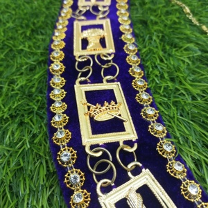 OES ORDEN DE LA ESTRELLA ORIENTAL COLLAR CADENA DE METAL CON JOYA - Product Image 3