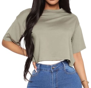 T-shirt de haute qualité à épaules tombantes en coton épais vierge Logo personnalisé Streetwear Haut court à manches courtes pour homme - Product Image 1