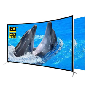 Téléviseur intelligent Android LED HDTV 4K Ultra HD à écran incurvé de 75 pouces, avec protection oculaire, haut-parleurs intégrés et Wi-Fi, NEUF - Product Image 1