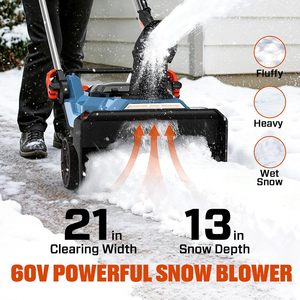 Soplador de Nieve Inalámbrico Profesional GP-ST 36/53 Li E BL-Solo Power X-Change (36 V, Sin Escobillas, Ancho de Trabajo de 53 cm, Máx.) Nieve de 33 cm - Product Image 4