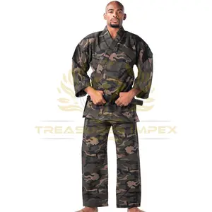 Uniforme de Judo pour Entraînement Rare Poids Lourd Camouflage Karaté Gi Coton Polyester Respirant Arts Martiaux Judo Set - Product Image 2