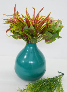 Vase à fleurs en aluminium nickelé de couleur antique enduit de poudre verte chaude de qualité supérieure Vase de style luxueux pour la maison et le mariage - Product Image 3