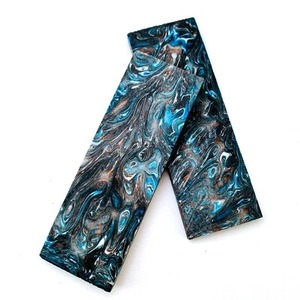 Escalas de mango de cuchillo de resina de colores vibrantes, bloque de resina hecho a mano para fabricantes de cuchillos, Material de mango DIY para cuchillos personalizados únicos - Product Image 3