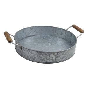 Plateau en métal galvanisé de très haute qualité Plateau rond en métal pour la cuisine domestique décoré pour servir des gâteaux et des bonbons Utilisation en acier au carbone - Product Image 4